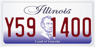 IL license plate Y591400