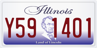 IL license plate Y591401