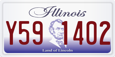 IL license plate Y591402