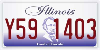 IL license plate Y591403