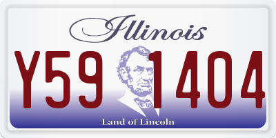 IL license plate Y591404