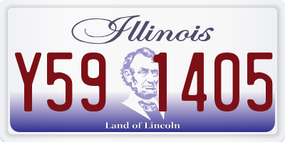 IL license plate Y591405