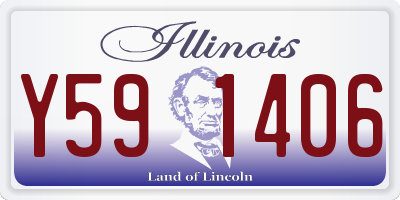 IL license plate Y591406