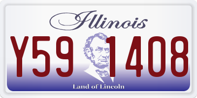 IL license plate Y591408