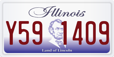 IL license plate Y591409