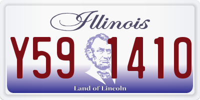 IL license plate Y591410
