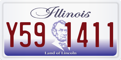 IL license plate Y591411