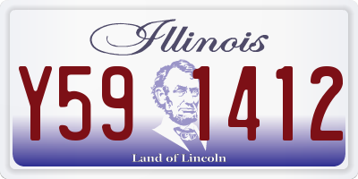 IL license plate Y591412