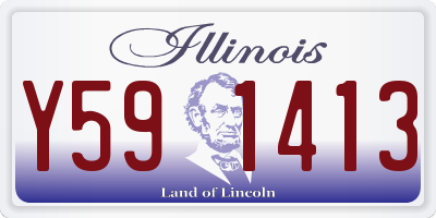 IL license plate Y591413