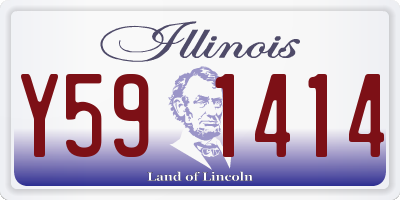 IL license plate Y591414