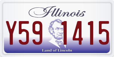 IL license plate Y591415