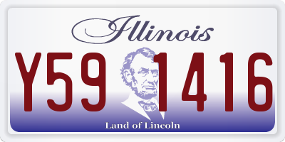 IL license plate Y591416