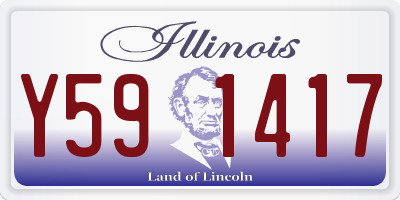 IL license plate Y591417