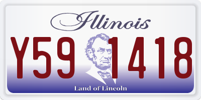 IL license plate Y591418