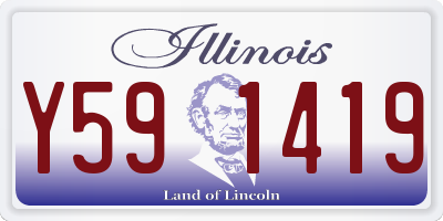 IL license plate Y591419