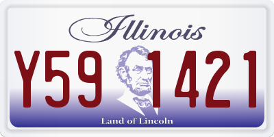 IL license plate Y591421