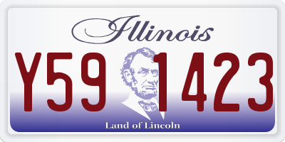 IL license plate Y591423