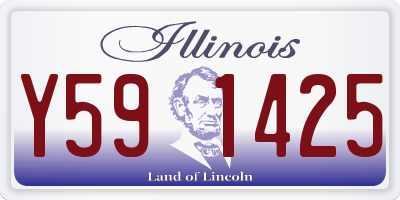 IL license plate Y591425
