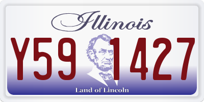 IL license plate Y591427