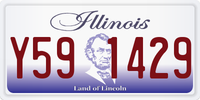 IL license plate Y591429