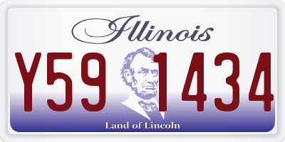 IL license plate Y591434