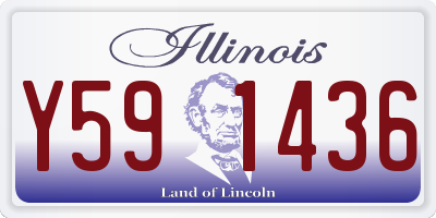 IL license plate Y591436