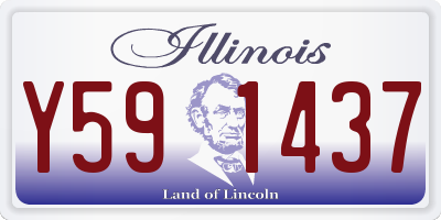 IL license plate Y591437