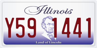 IL license plate Y591441