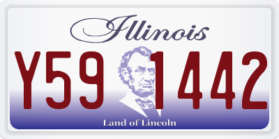 IL license plate Y591442