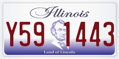 IL license plate Y591443