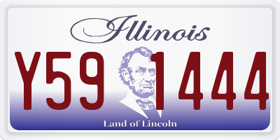IL license plate Y591444