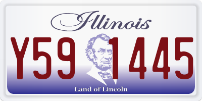 IL license plate Y591445
