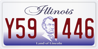 IL license plate Y591446