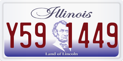 IL license plate Y591449