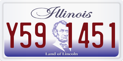 IL license plate Y591451
