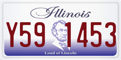 IL license plate Y591453