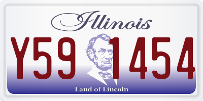 IL license plate Y591454