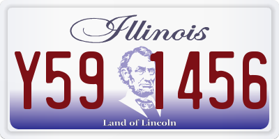 IL license plate Y591456