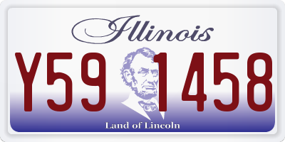 IL license plate Y591458