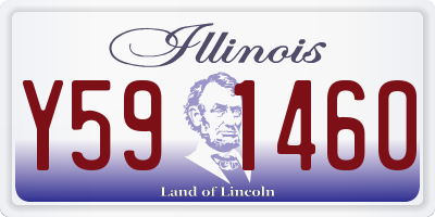 IL license plate Y591460