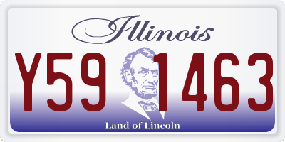 IL license plate Y591463