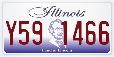 IL license plate Y591466