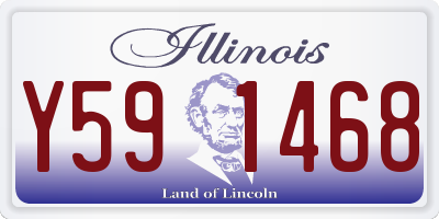 IL license plate Y591468