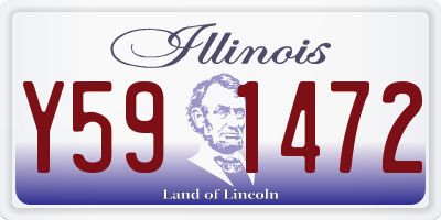 IL license plate Y591472