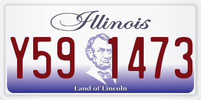 IL license plate Y591473
