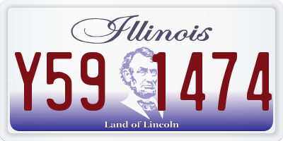 IL license plate Y591474