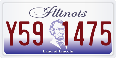 IL license plate Y591475