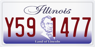 IL license plate Y591477