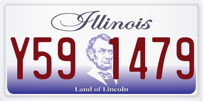 IL license plate Y591479