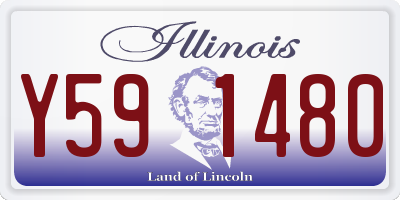 IL license plate Y591480
